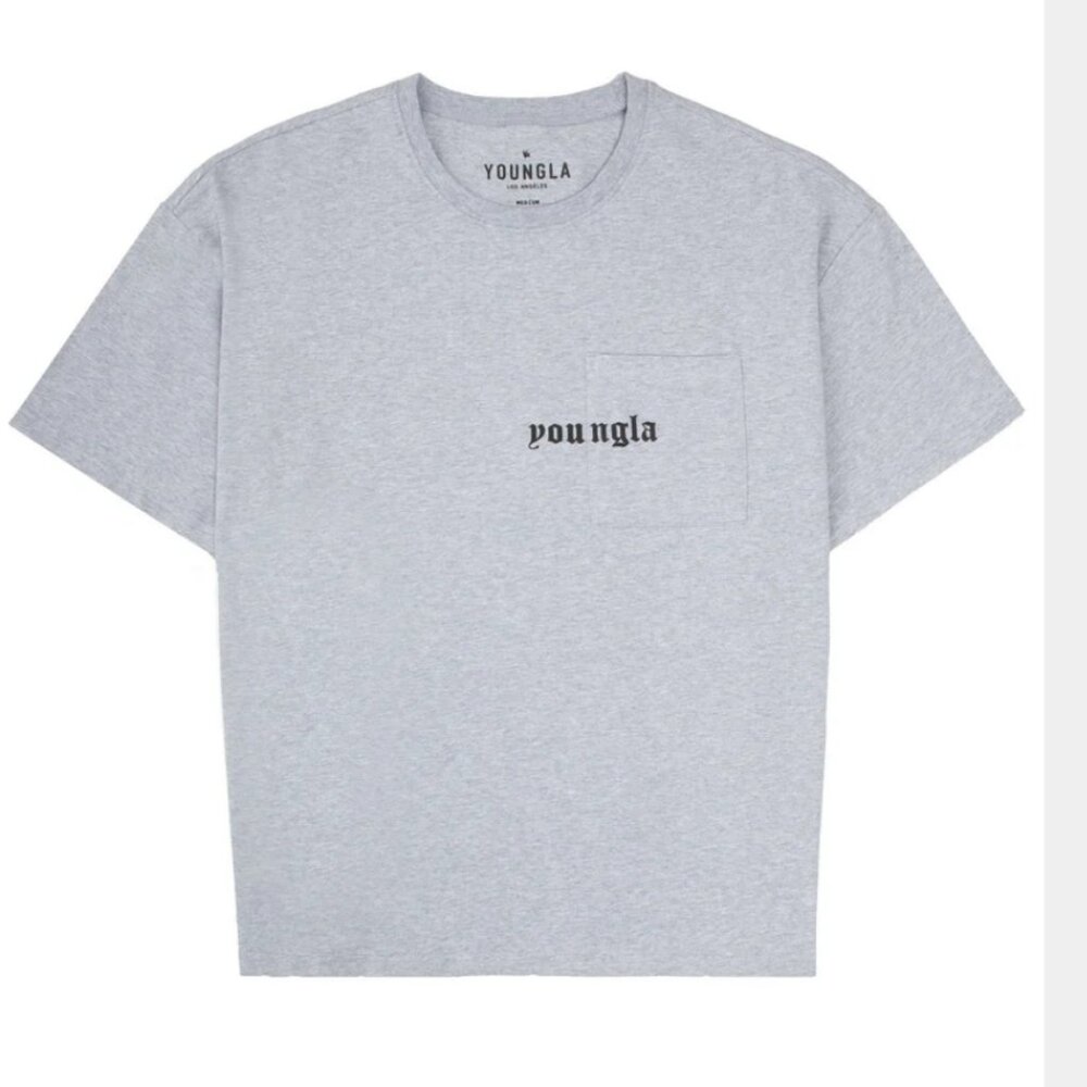 YoungLA 416 Eternal Pocket Tees Heather Grey